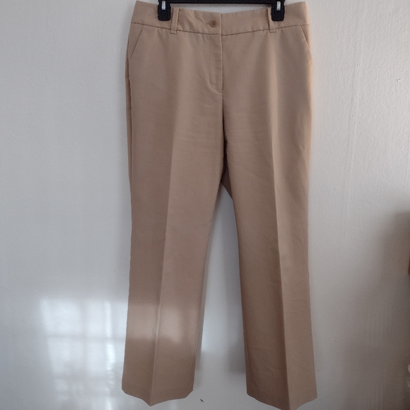 Talbots Pants - Talbots Petites Heritage Tan Straight Leg Trouser in British Khaki Size 12p NEW